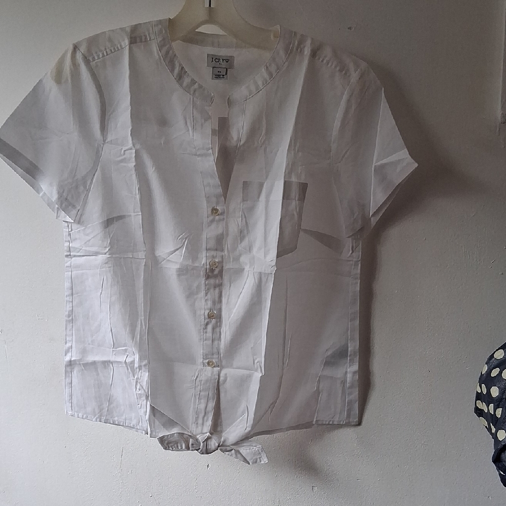 J. Crew White Women's Button-Up Top